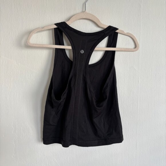 Lululemon black racer back tank top, size 4 - Picture 2 of 2